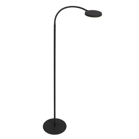 Mexlite Moderne Leeslamp Platu 1-lichts zwart