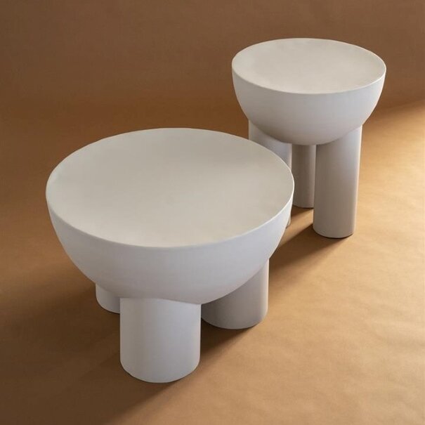 By Boo Moderne - Koffietafel - Off white - 41 cm  - Ollie