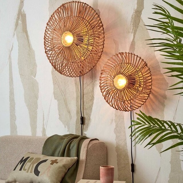 Wandlamp Zanzibar Ø40 cm naturel