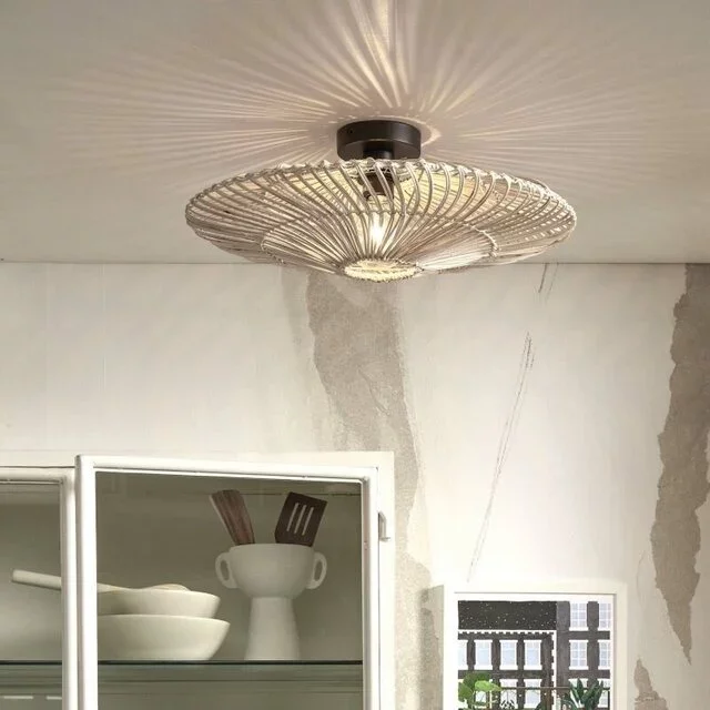 Plafondlamp Zanzibar Ø55 cm wit