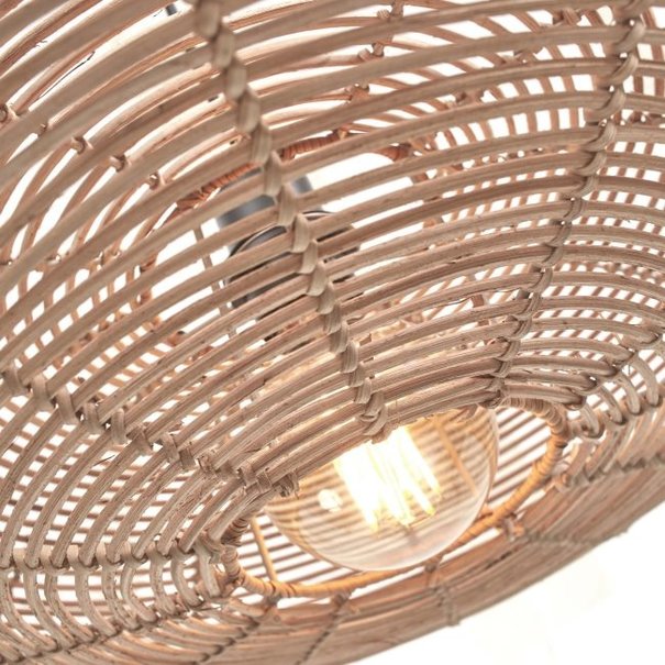 GOOD&MOJO Landelijke - Ibiza Style - Plafondlamp - Naturel - 55 cm - Tanami