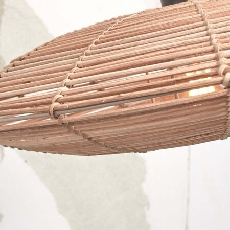 GOOD & MOJO Landelijke Ibiza Style plafondlamp Tanami Ø55 cm naturel