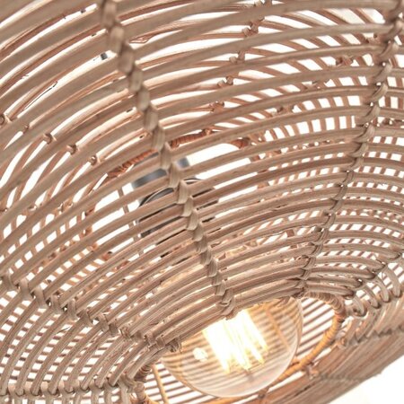 GOOD & MOJO Landelijke Stoere plafondlamp Tanami Ø40 cm naturel