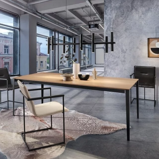 Hanglamp Stelvio 8 buizen 10 lichts zwart