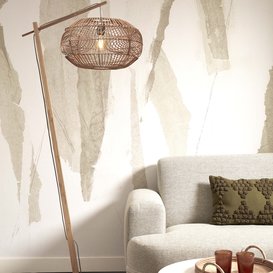 Vloerlamp Madeira naturel 176 cm
