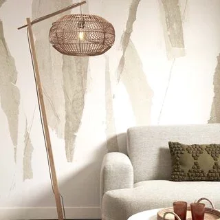 Vloerlamp Madeira naturel 176 cm