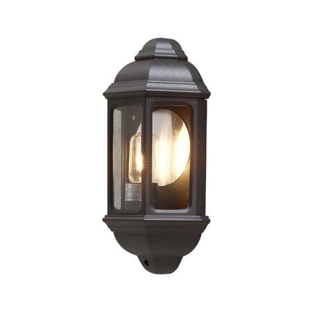 Konstsmide Klassieke buiten wandlamp Cagliari zwart 1-lichts