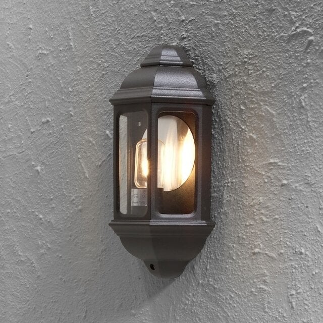 Buiten wandlamp Cagliari 36 cm 1-lichts zwart