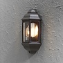 Klassieke - buiten wandlamp - zwart - 1-lichts - Cagliari