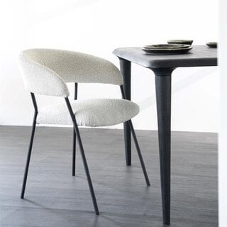 Eetkamerstoel Luka beige polyester