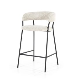 Barstoel Luka beige polyester