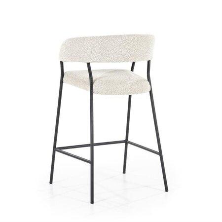 Eleonora Moderne Landelijke Barstoel Luka polyester beige