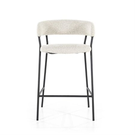 Eleonora Moderne Landelijke Barstoel Luka polyester beige