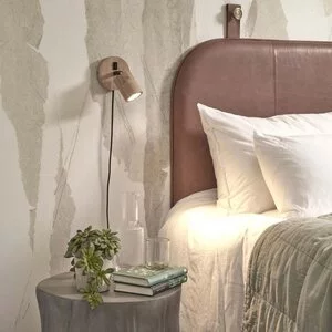 GOOD & MOJO Landelijke Retro wandlamp Java 1-lichts zwart