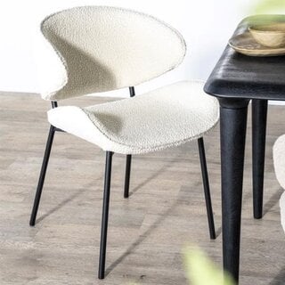 Eetkamerstoel Tess beige stof