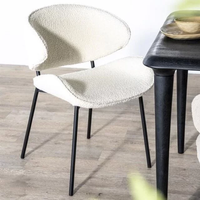 Eetkamerstoel Tess beige stof
