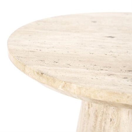 Eleonora Moderne bijzettafel Aime Ø70 cm travertin