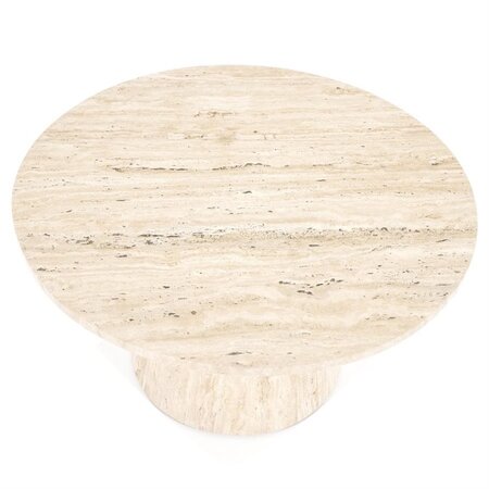 Eleonora Moderne bijzettafel Aime Ø70 cm travertin