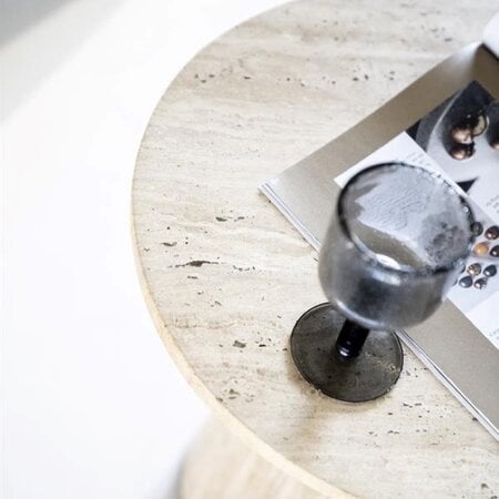 Eleonora Moderne bijzettafel Aime Ø45 cm travertin