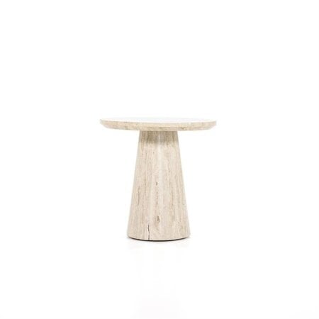 Eleonora Moderne bijzettafel Aime Ø45 cm travertin