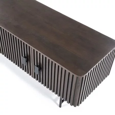 Eleonora Moderne Landelijke Tv meubel Remi 250 cm bruin mangohout