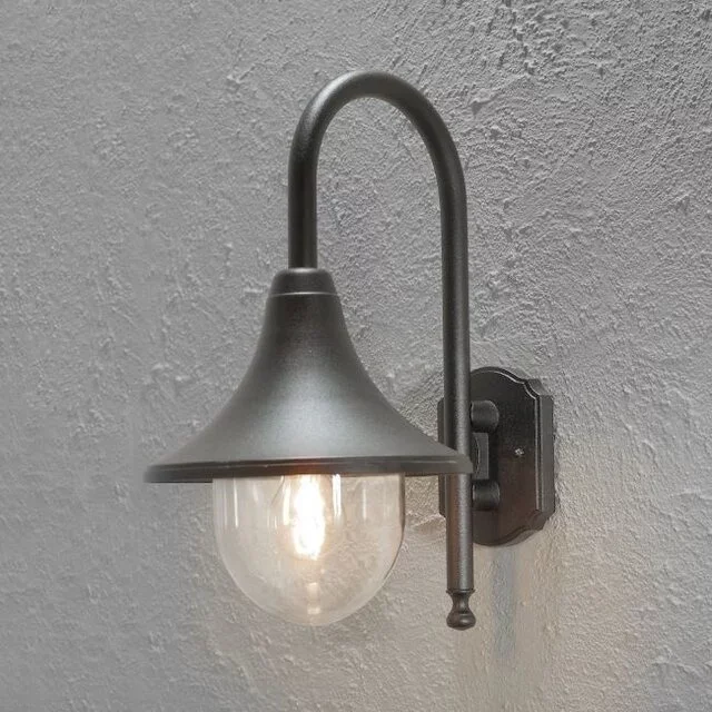 Buiten wandlamp Bari zwart 44 cm