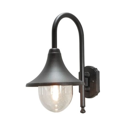 Konstsmide Klassieke buiten wandlamp Bari 1-lichts zwart