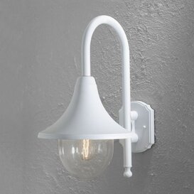 Buiten wandlamp Bari wit 44 cm