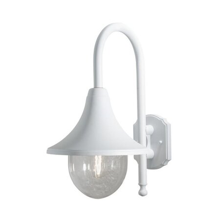 Konstsmide Klassieke buiten wandlamp Bari 1-lichts wit