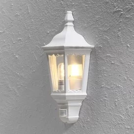 Buiten wandlamp Firenze Sensor wit