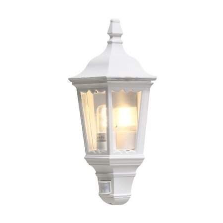 Konstsmide Klassieke buiten wandlamp Firenze 1-lichts wit met bewegingssensor