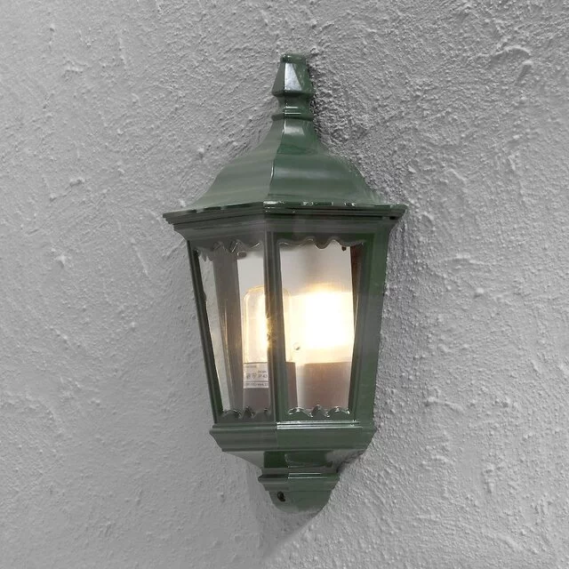 Buiten wandlamp Firenze Flush groen