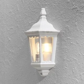 Buiten wandlamp Firenze Flush wit