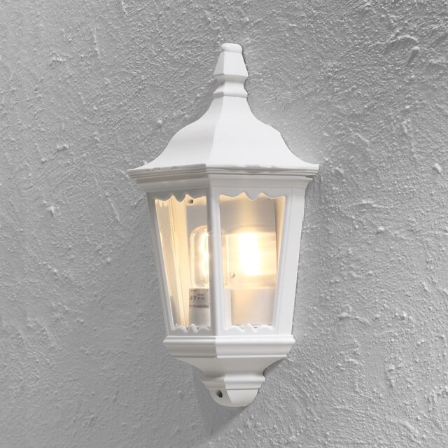 Buiten wandlamp Firenze Flush wit