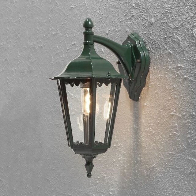 Buiten wandlamp Firenze neerwaarts groen 48 cm