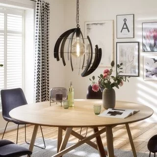Hanglamp Terra Ø60 cm Zwart