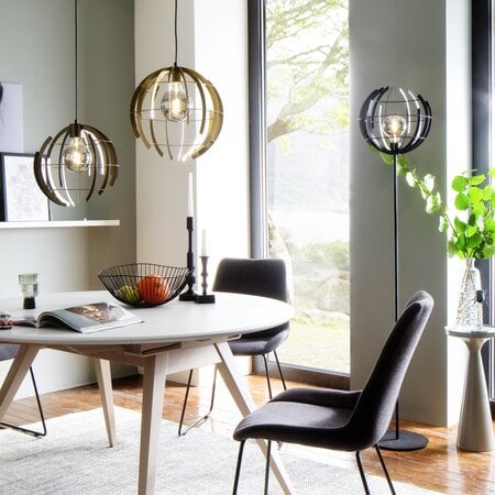 Ztahl Modern Industriële vloerlamp Terra 175 cm zwart