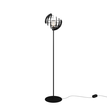 Ztahl Modern Industriële vloerlamp Terra 175 cm zwart