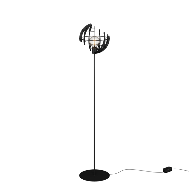Ztahl Modern industriële - Vloerlamp - Zwart - 175 cm - Terra