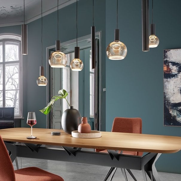 Ztahl Design - Moderne - Hanglamp - 8 Lichts - Zwart - Ovaal - Riva