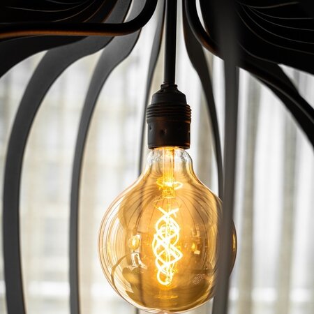 Ztahl Modern Industriële hanglamp Catania 3-lichts ovaal zwart