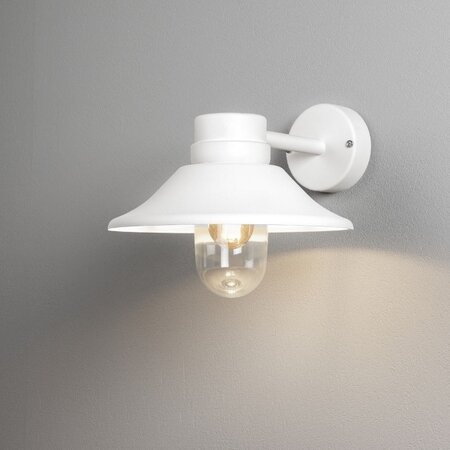 Konstsmide Moderne buiten wandlamp Vega 1-lichts wit
