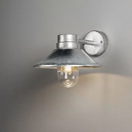 Konstsmide Moderne buiten wandlamp Vega 1-lichts staal