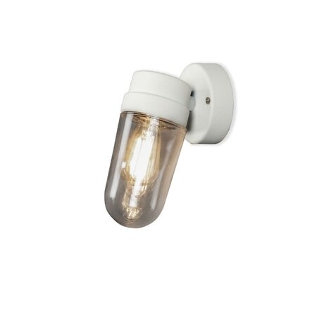 Konstsmide Moderne buiten wandlamp Vega small 1-lichts wit