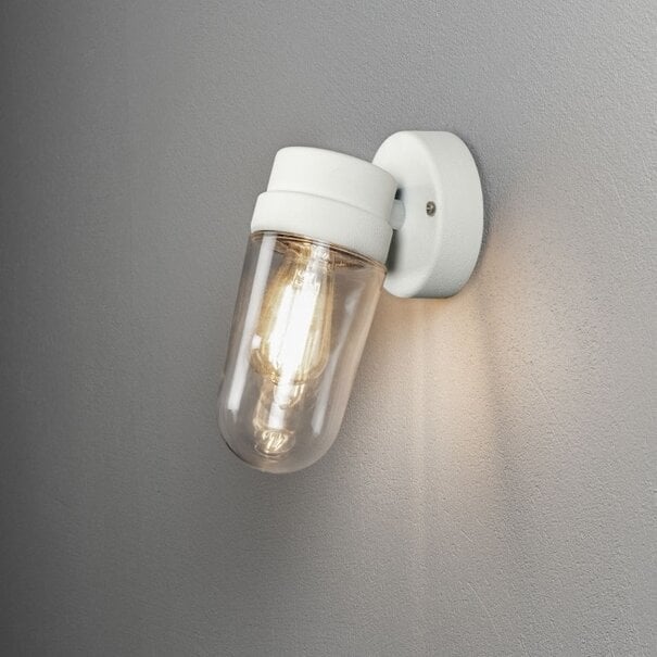 Konstsmide Moderne - buiten wandlamp - Vega - small - 1-lichts - wit