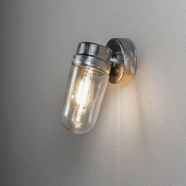 Buiten wandlamp Vega small 1-lichts staal