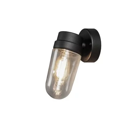Konstsmide Moderne buiten wandlamp Vega small 1-lichts zwart