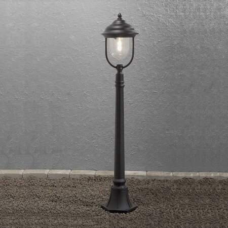 Konstsmide Klassieke staande buitenlamp Parma 1-lichts 118 cm zwart