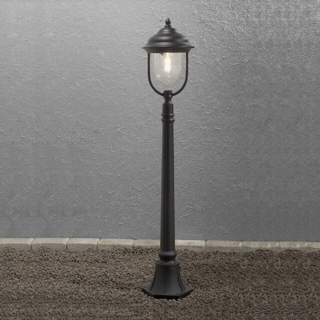 Staande buitenlamp Parma 1-lichts zwart 118 cm