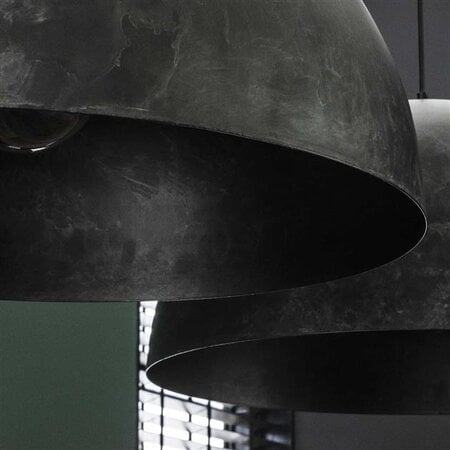 BelaLuz Industriële hanglamp Radiance 2-lichts Ø60 cm charcoal